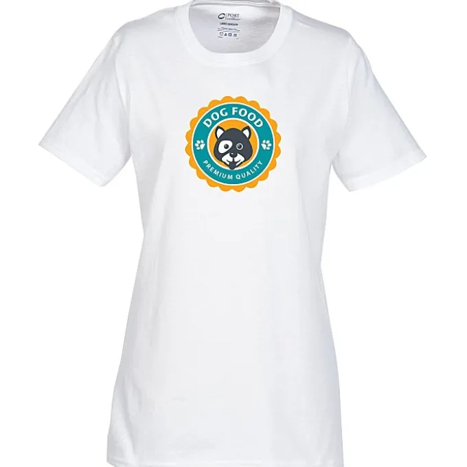 Port Classic 5.4-oz T-Shirt - Ladies' - White - Full Color