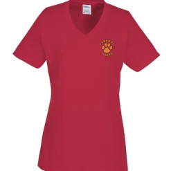 Port Classic 5.4-oz V-Neck T-Shirt - Ladies' - Colors - Embroidered