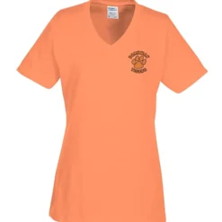 Port Classic 5.4-oz V-Neck T-Shirt - Ladies' - Colors - Embroidered