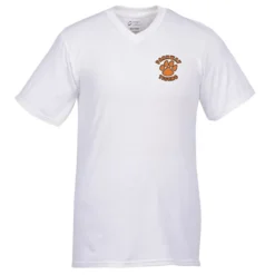 Port Classic 5.4-oz V-Neck T-Shirt - Men’s - White - Embroidered
