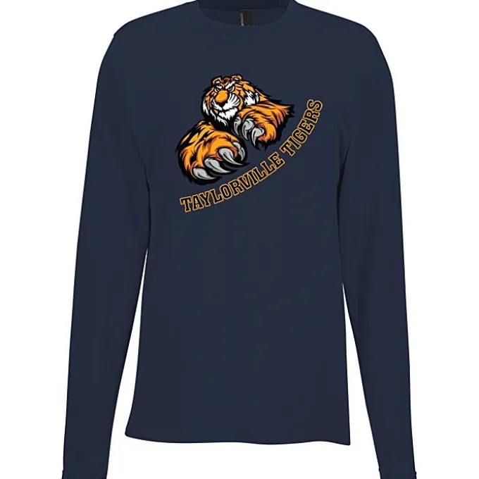 Port & Company Easy Cotton Long Sleeve T-Shirt - Full Color