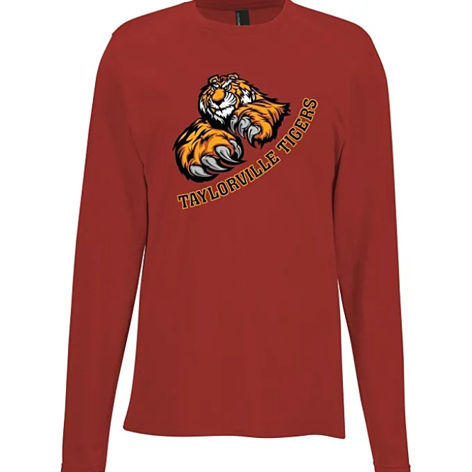 Port & Company Easy Cotton Long Sleeve T-Shirt - Full Color