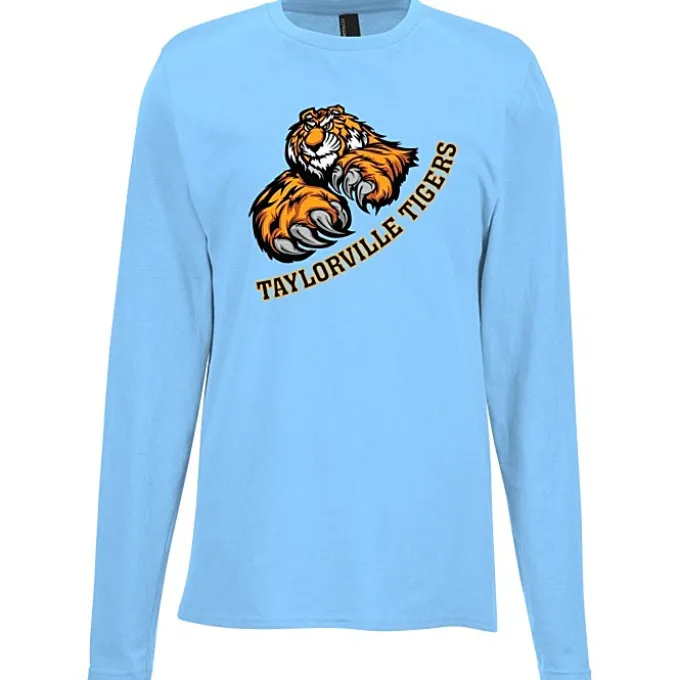 Port & Company Easy Cotton Long Sleeve T-Shirt - Full Color