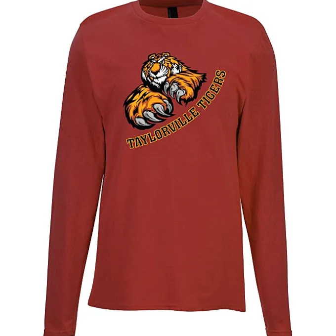 Port & Company Easy Cotton Long Sleeve T-Shirt - Full Color