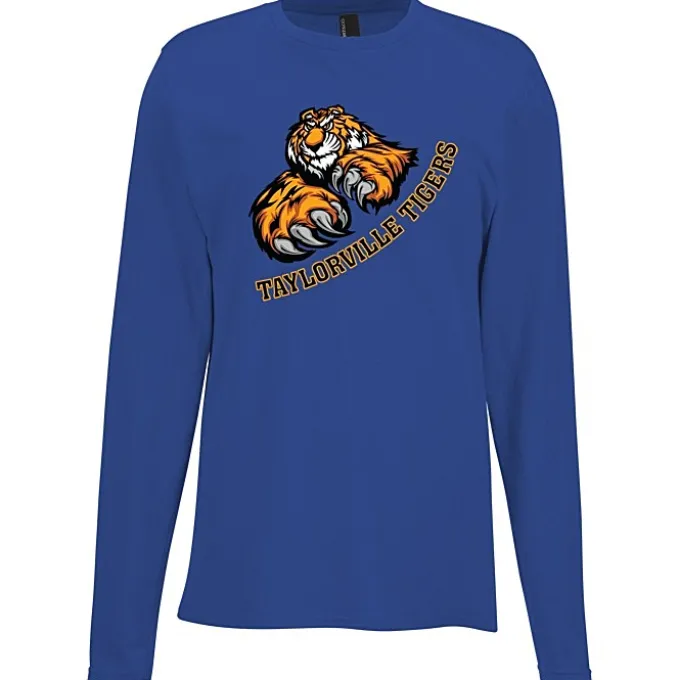 Port & Company Easy Cotton Long Sleeve T-Shirt - Full Color