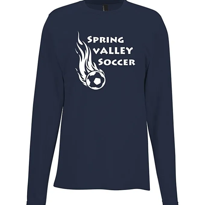 Port & Company Easy Cotton Long Sleeve T-Shirt - Screen