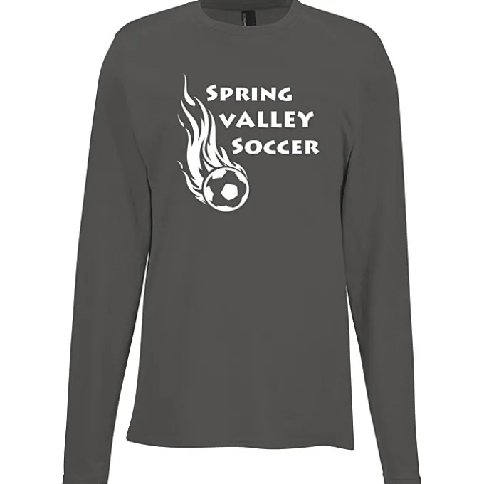 Port & Company Easy Cotton Long Sleeve T-Shirt - Screen