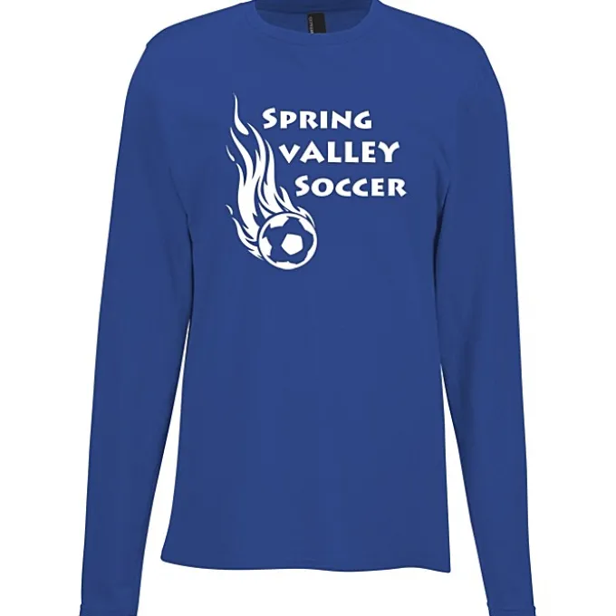 Port & Company Easy Cotton Long Sleeve T-Shirt - Screen