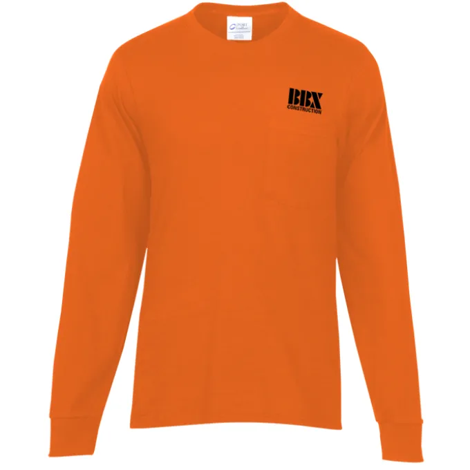 Port & Company Essential Long Sleeve Pocket T-Shirt
