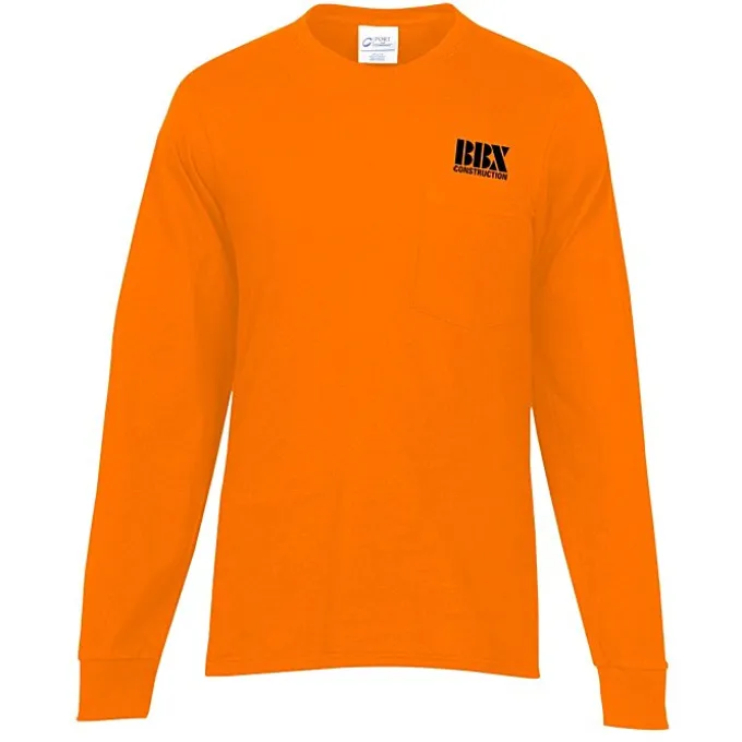 Port & Company Essential Long Sleeve Pocket T-Shirt