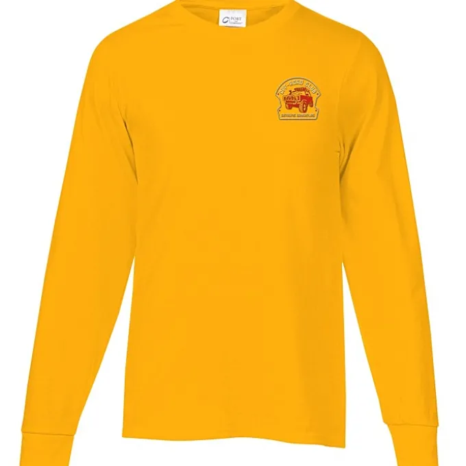 Port & Company Essential Long Sleeve T-Shirt - Embroidered