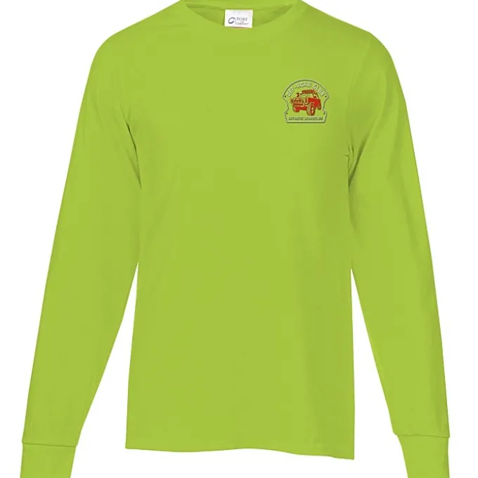 Port & Company Essential Long Sleeve T-Shirt - Embroidered