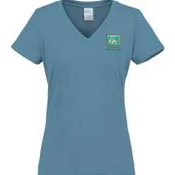 Port & Company Tri-Blend V-Neck T-Shirt - Ladies' - Embroidered