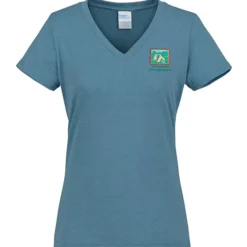 Port & Company Tri-Blend V-Neck T-Shirt - Ladies' - Embroidered
