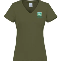 Port & Company Tri-Blend V-Neck T-Shirt - Ladies' - Embroidered