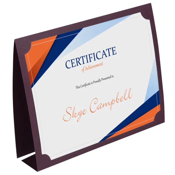 Portfolio Certificate Cover - Linen
