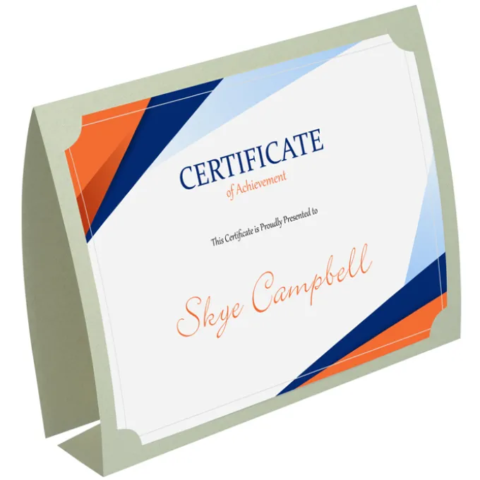 Portfolio Certificate Cover - Fiber