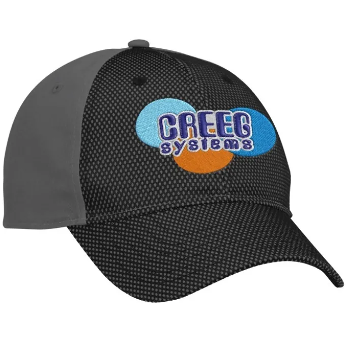 Premium Cotton Twill with Front Mesh Overlay Cap
