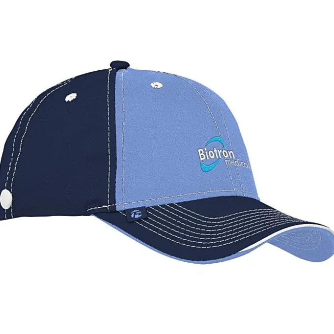 Prestige Two-Tone Cap with Face Mask Buttons