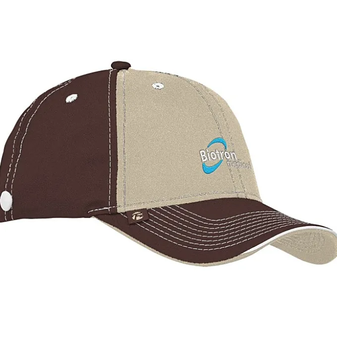 Prestige Two-Tone Cap with Face Mask Buttons