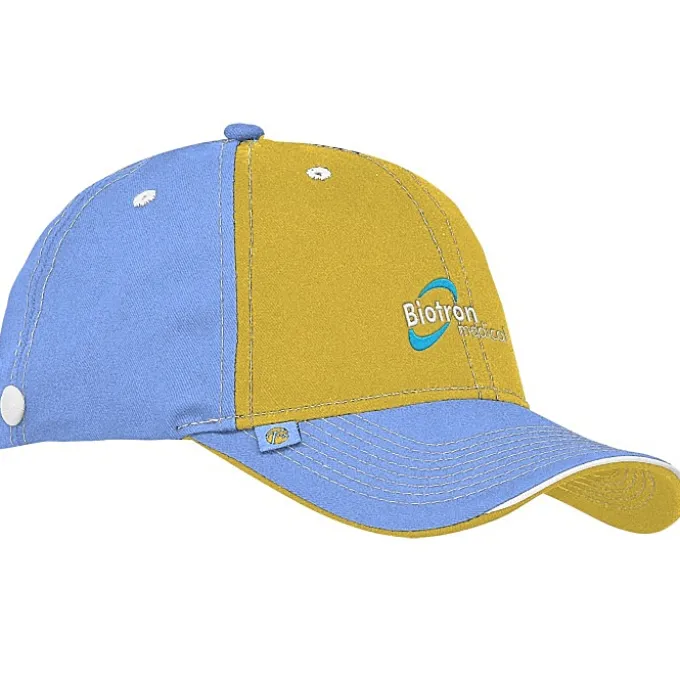 Prestige Two-Tone Cap with Face Mask Buttons
