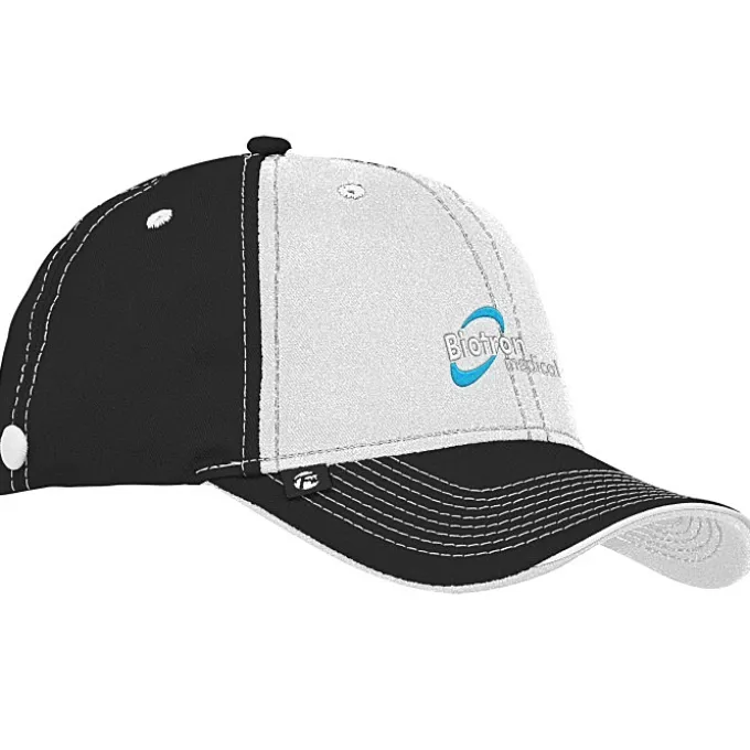 Prestige Two-Tone Cap with Face Mask Buttons