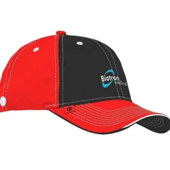 Prestige Two-Tone Cap with Face Mask Buttons