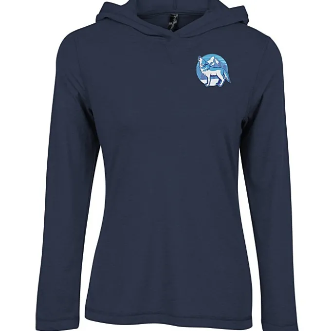 Primease Tri-Blend Hooded Tee - Ladies' - Embroidered