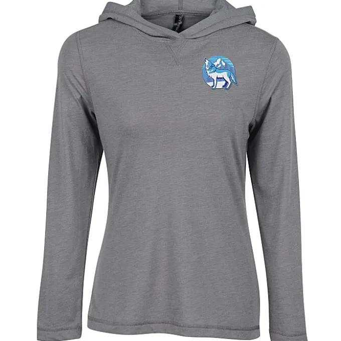 Primease Tri-Blend Hooded Tee - Ladies' - Embroidered