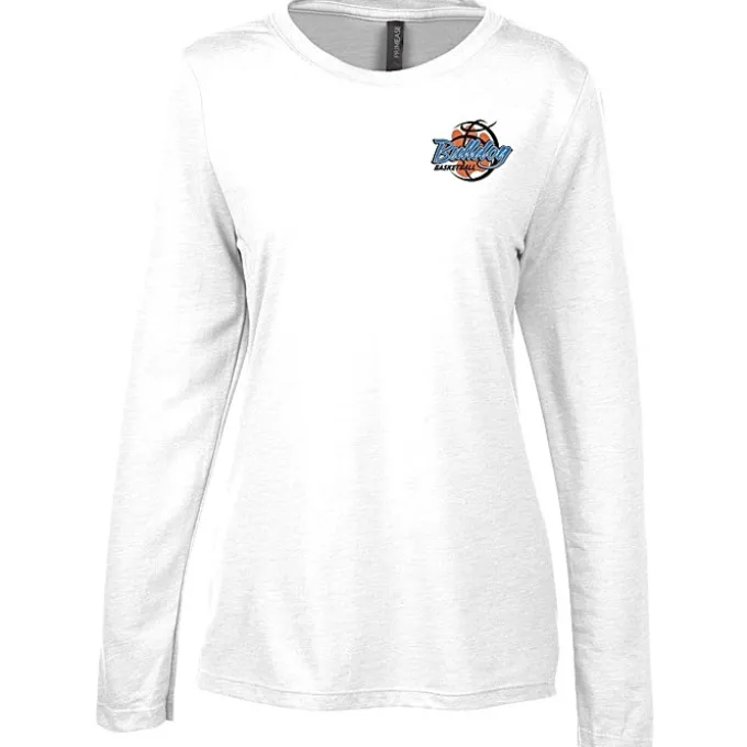 Primease Tri-Blend Long Sleeve Tee - Ladies' - Embroidered