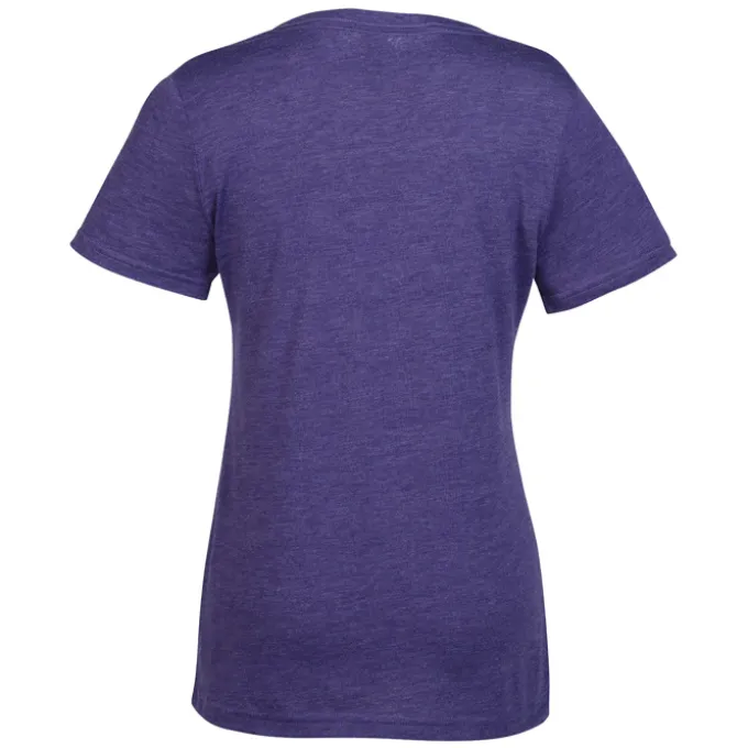 Primease Tri-Blend V-Neck Tee - Ladies' - Embroidered