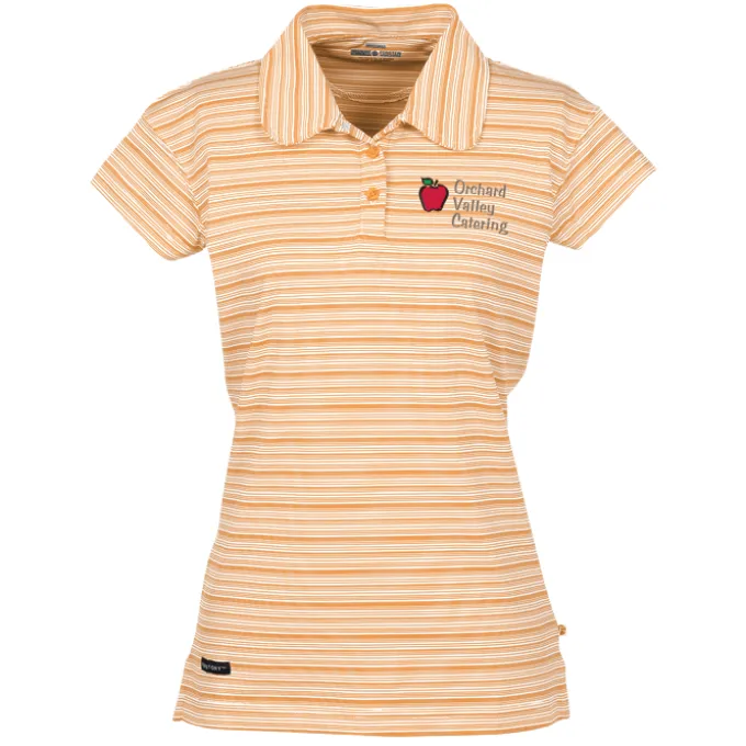 Princeton Micro Stripe Performance Cap Sleeve Polo - Ladies'