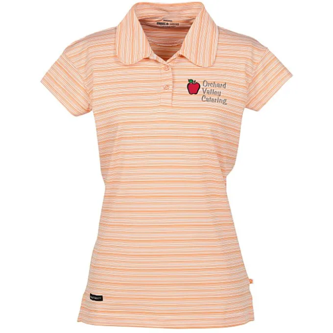 Princeton Micro Stripe Performance Cap Sleeve Polo - Ladies'