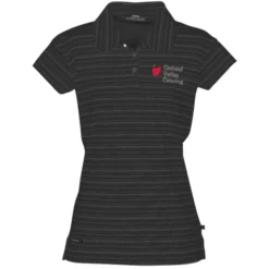 Princeton Micro Stripe Performance Cap Sleeve Polo - Ladies'