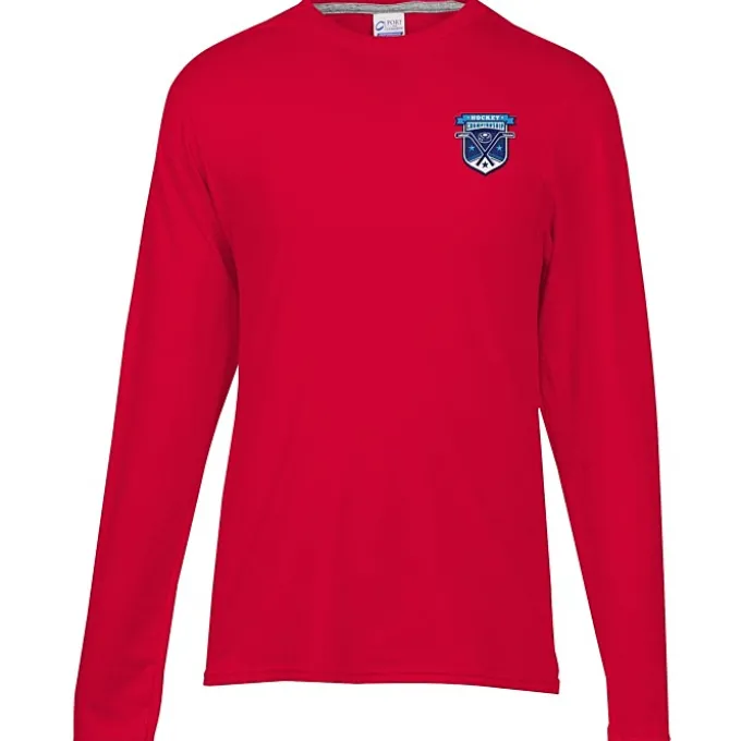 Principle Performance Blend Long Sleeve T-Shirt - Embroidered