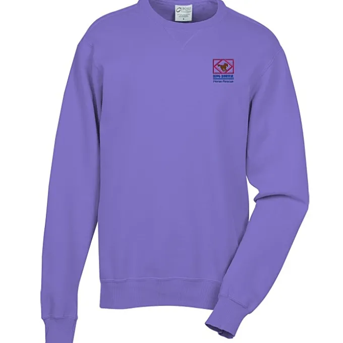 Principle Pigment-Dyed Crew Sweatshirt - Embroidered