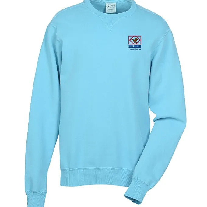 Principle Pigment-Dyed Crew Sweatshirt - Embroidered