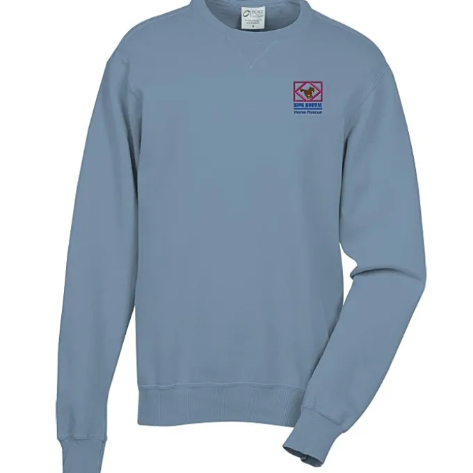 Principle Pigment-Dyed Crew Sweatshirt - Embroidered