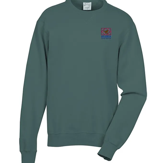 Principle Pigment-Dyed Crew Sweatshirt - Embroidered