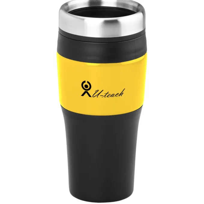 Promotional Metallic Panel Tumbler - 16 oz.