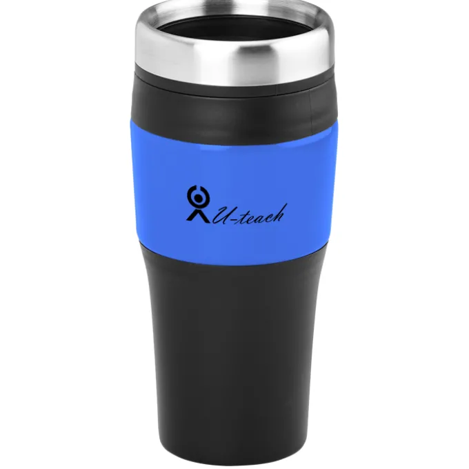 Promotional Metallic Panel Tumbler - 16 oz.