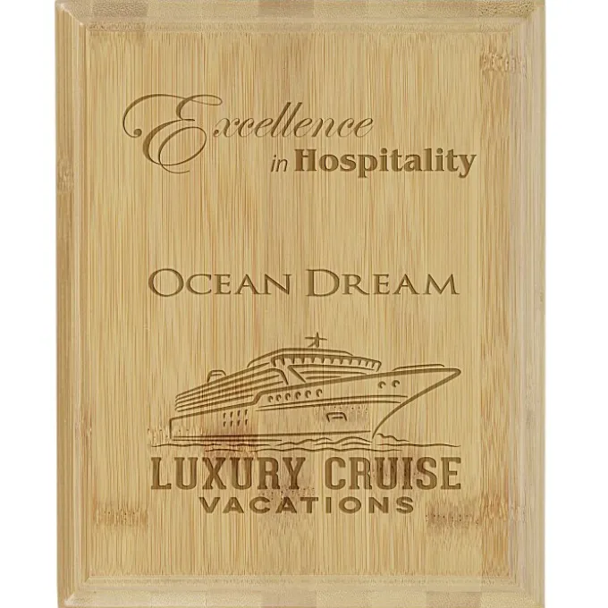 Prosperity Bamboo Plaque x 10 inches x 8 inches