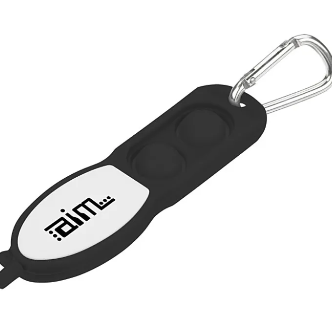 Push Pop Fidget Pen with Carabiner