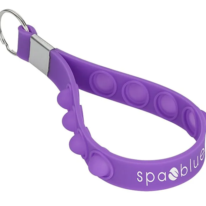 Push Pop Fidget Wrist Strap Keychain