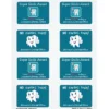 Quick & Colorful Perforated Sheeted Label - Rect 2 inches x 3 inches