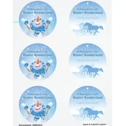 Quick & Colorful Perforated Sheeted Label - Circle 3 inches