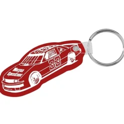 Race Car Soft Keychain - Opaque