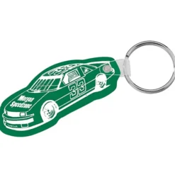 Race Car Soft Keychain - Opaque