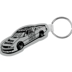 Race Car Soft Keychain - Opaque