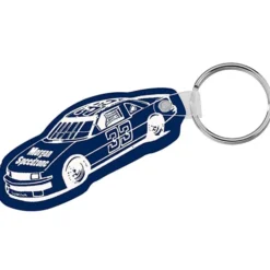 Race Car Soft Keychain - Opaque